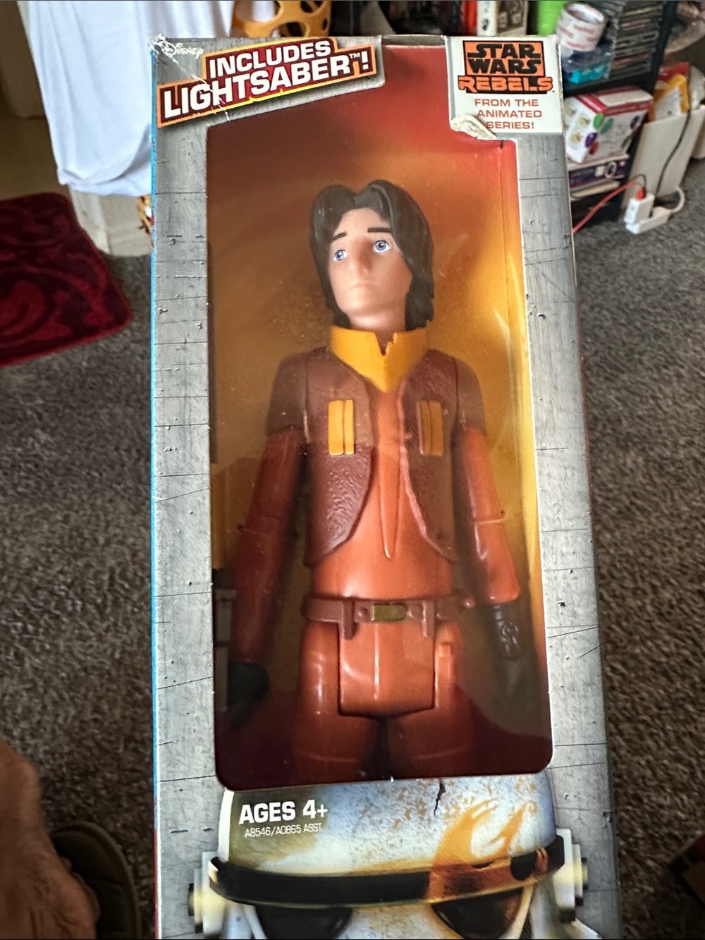 Star Wars Rebels Orange and Brown Action Figure with Lightsaber Included